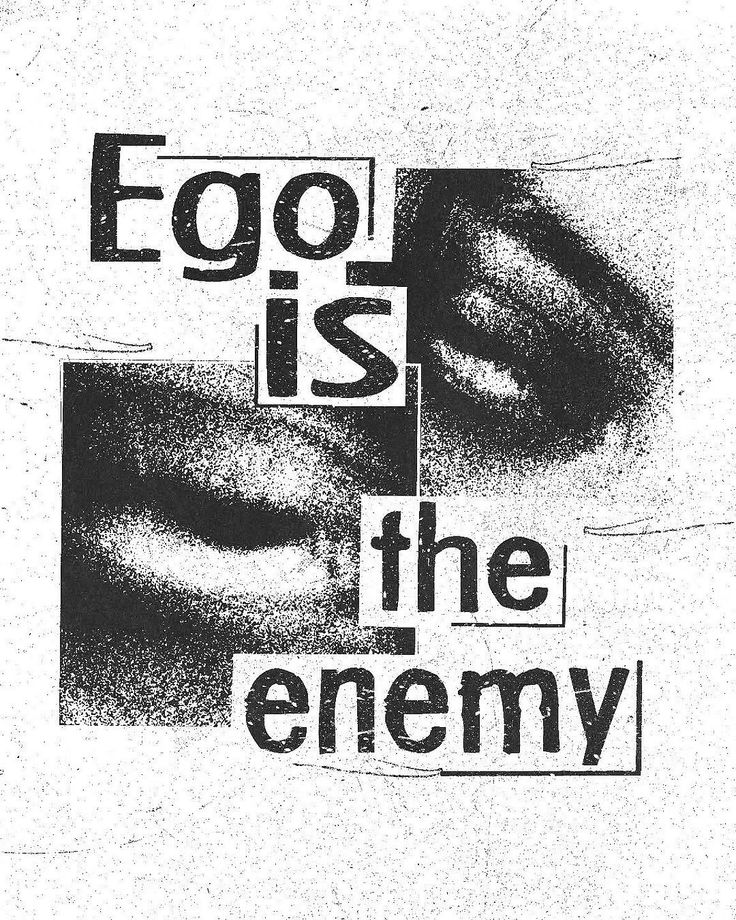 Ego is the enemy artwork