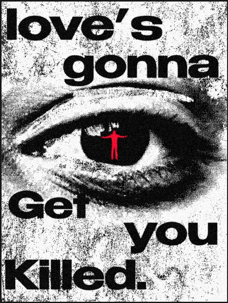 Grainy eye poster