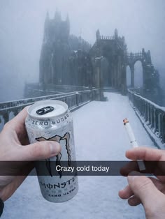 Cold city view